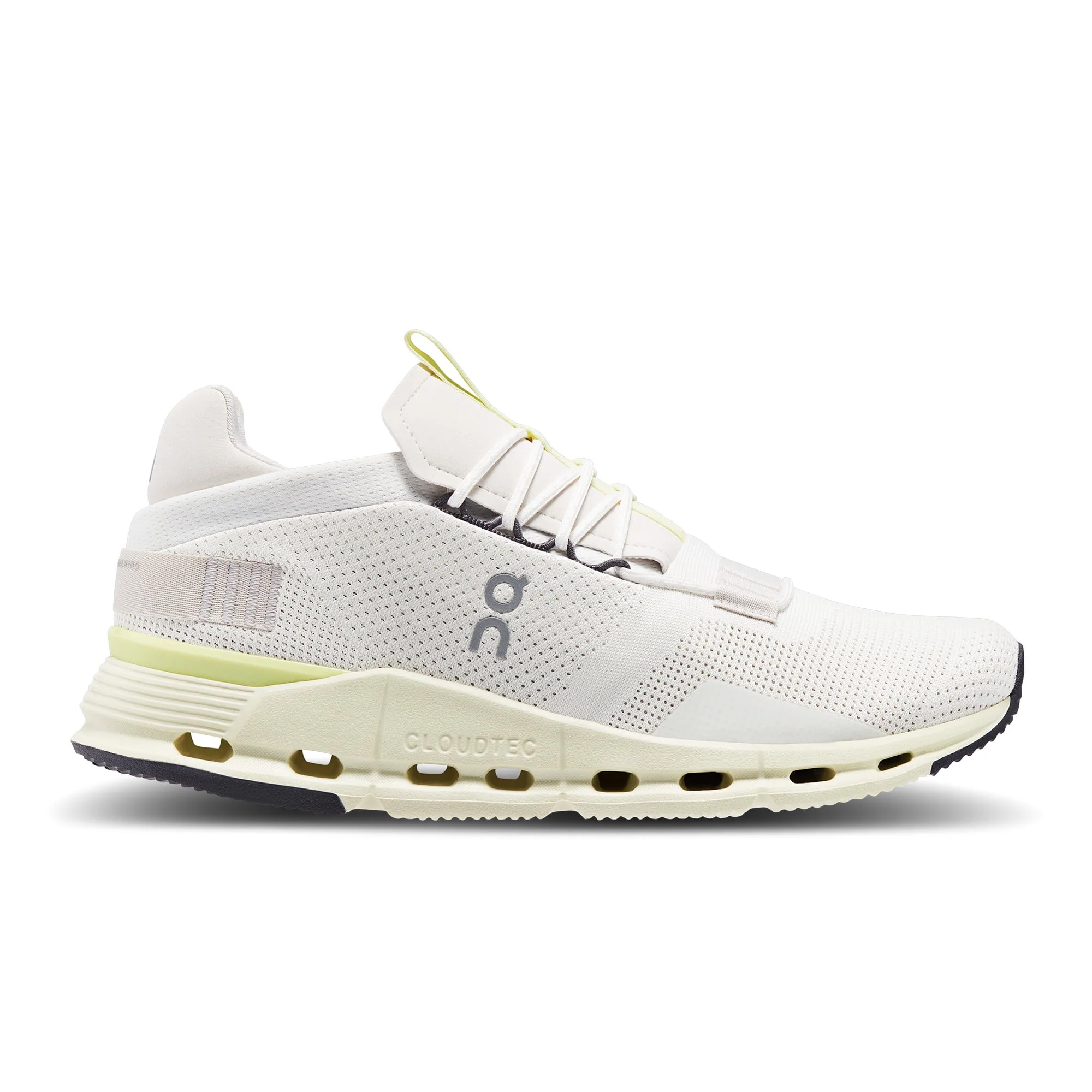 Men's On Cloudnova, Undyed-White/Seedling, 10 D Medium