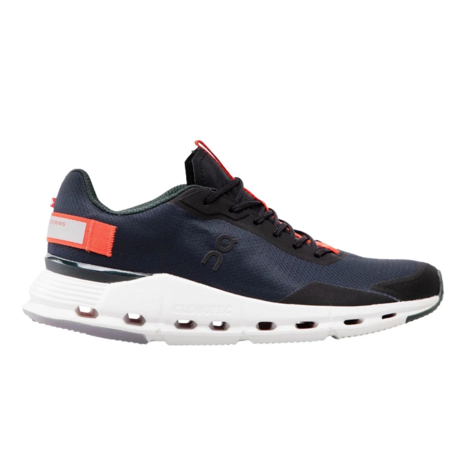 Men's On Cloudnova, Black/Flame, 9.5 D Medium