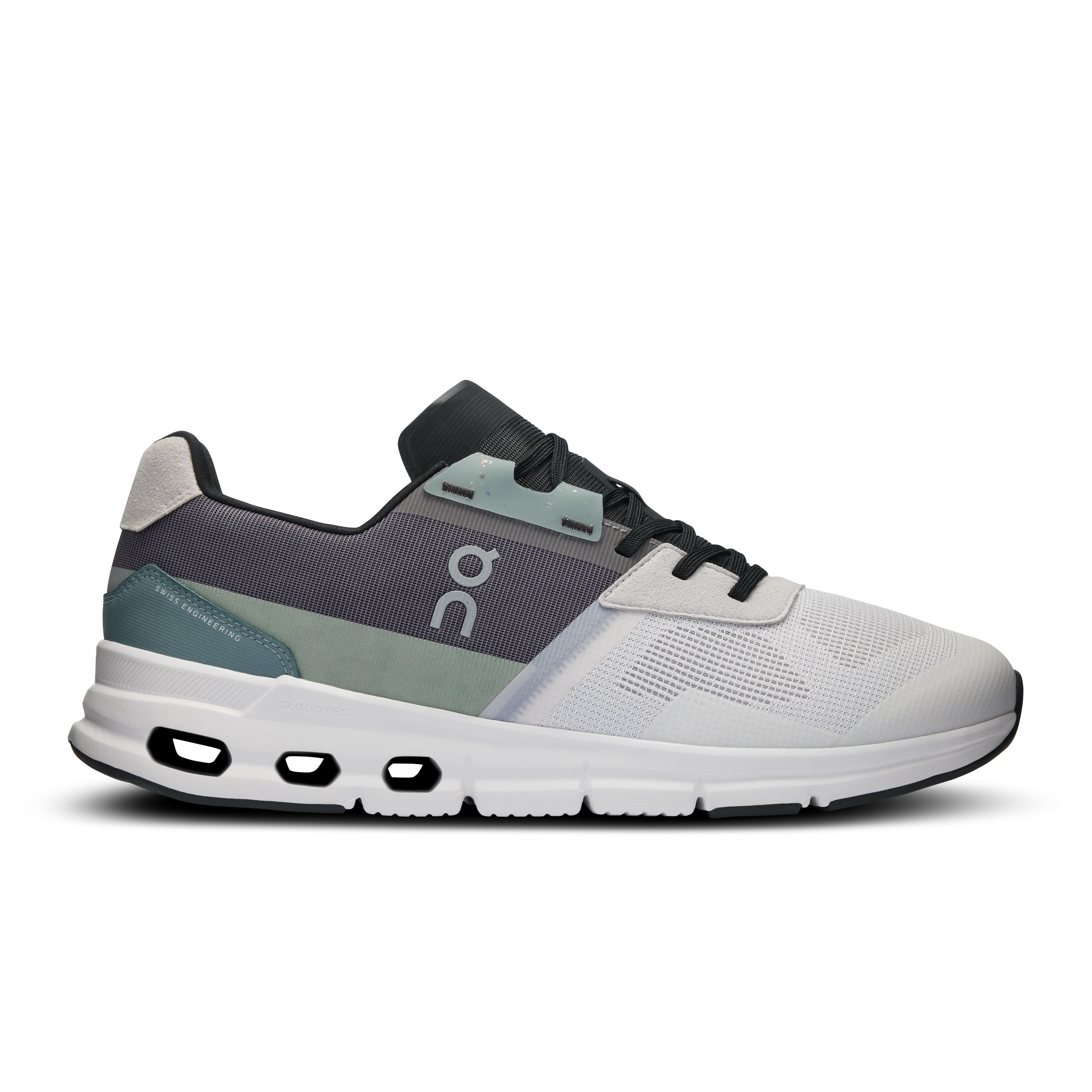 Men's On Cloudrift, White/Asphalt, 11.5 D Medium