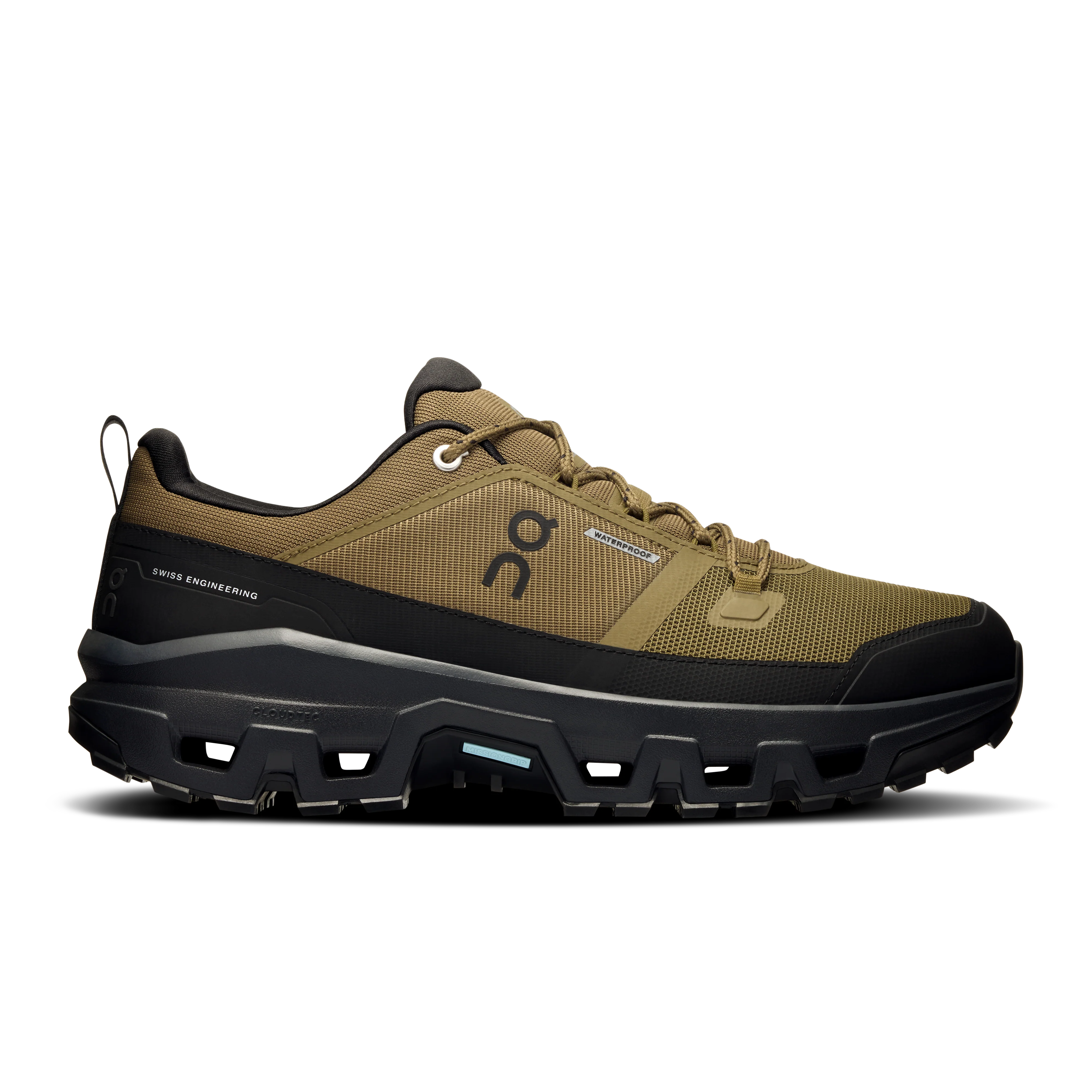 Men's On Cloudrock Low WP, Hunter/Black, 9 D Medium