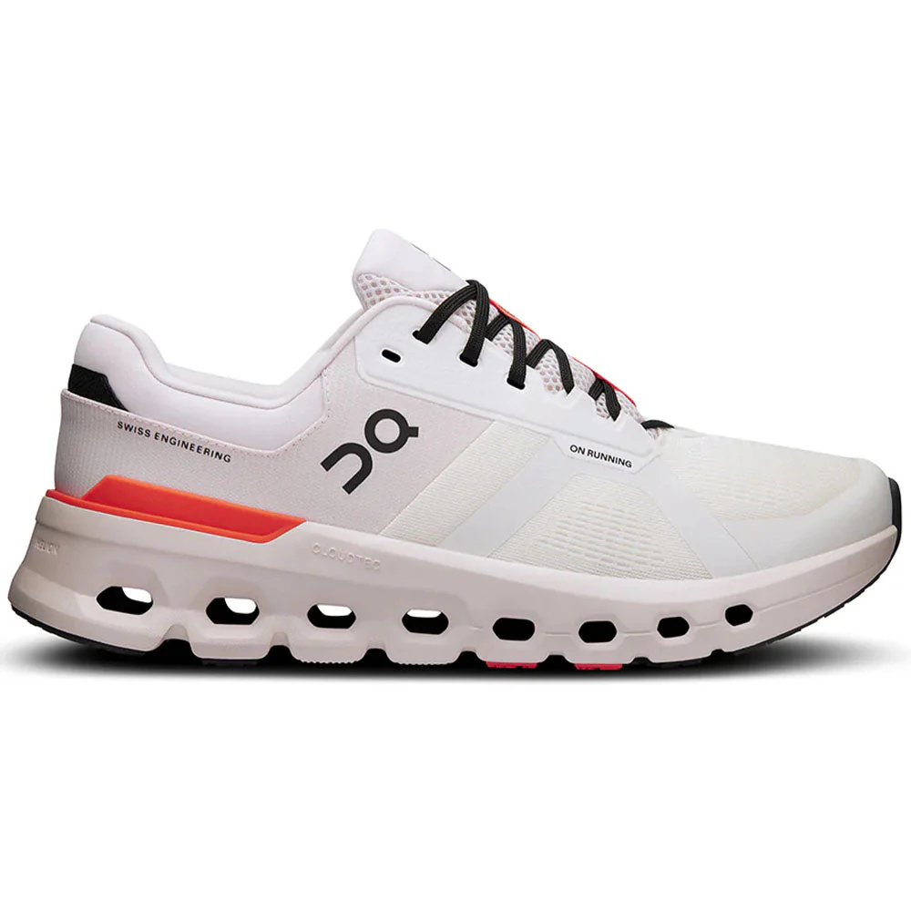 Men's On Cloudrunner 2, White/Sand, 10 D Medium