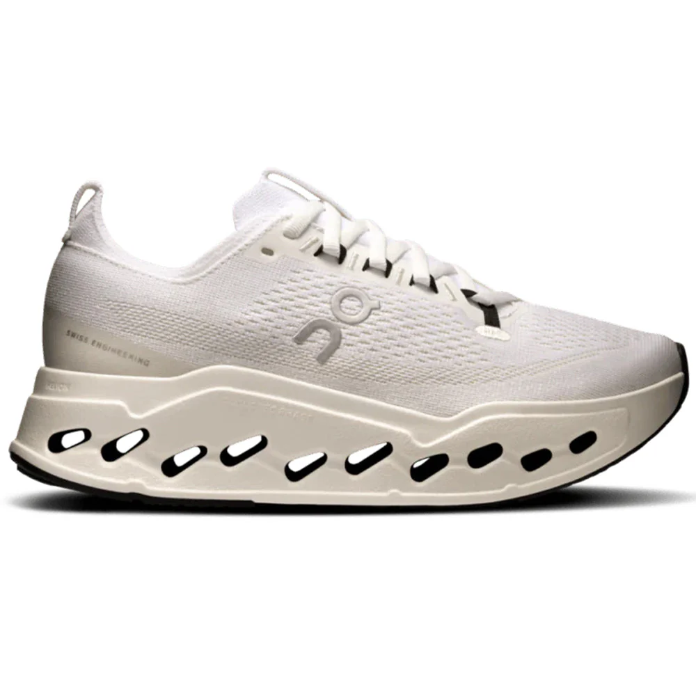 Men's On Cloudsurfer Max, White/White, 12 D Medium