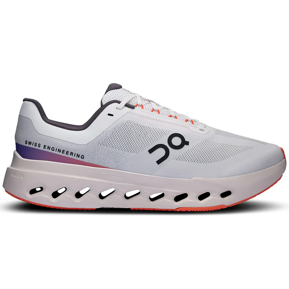 Men's On Cloudsurfer Next, White/Flame, 12.5 D Medium