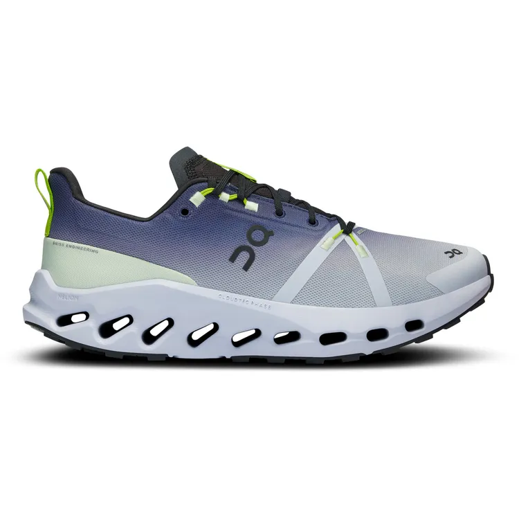 Men's On Cloudsurfer Trail Waterproof, Black/Heather, 10.5 D Medium