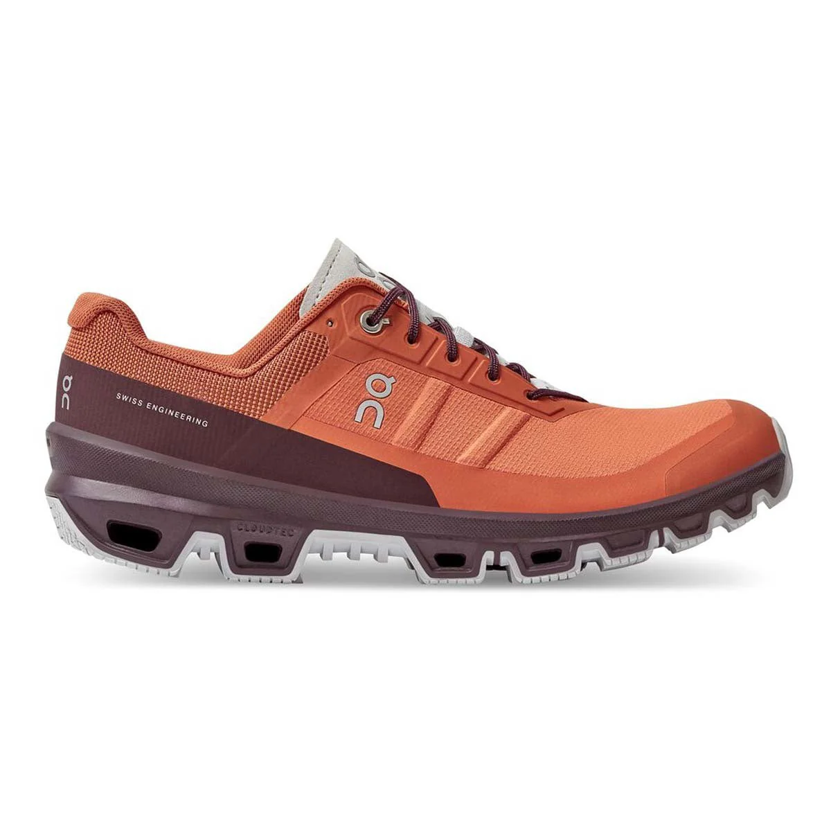 Men's On Cloudventure 3, Flare/Mulberry, 10 D Medium