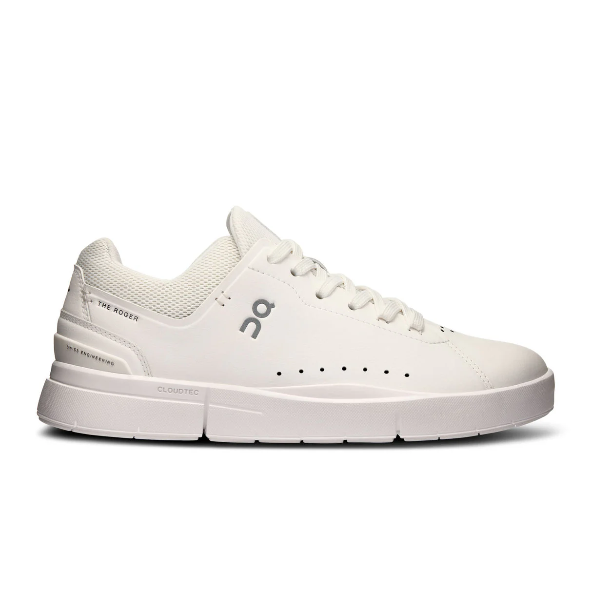 Men's On The Roger Advantage 2, White/Undyed, 7 D Medium