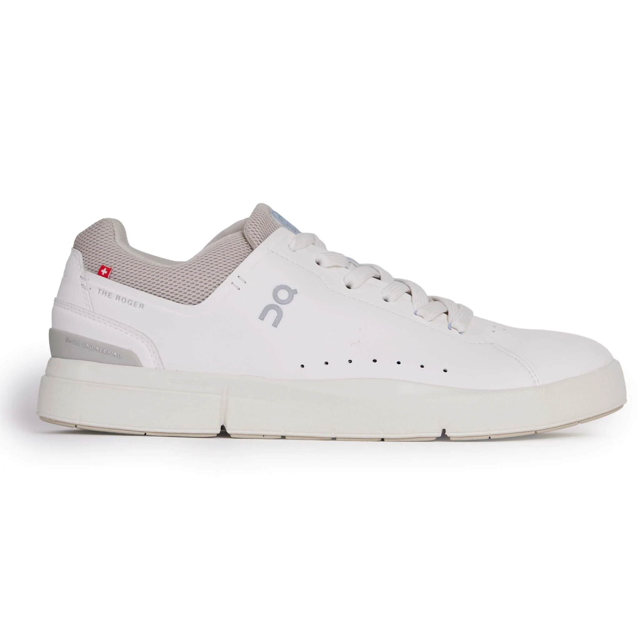 Men's On The Roger Advantage 2, White/Sand, 7.5 D Medium