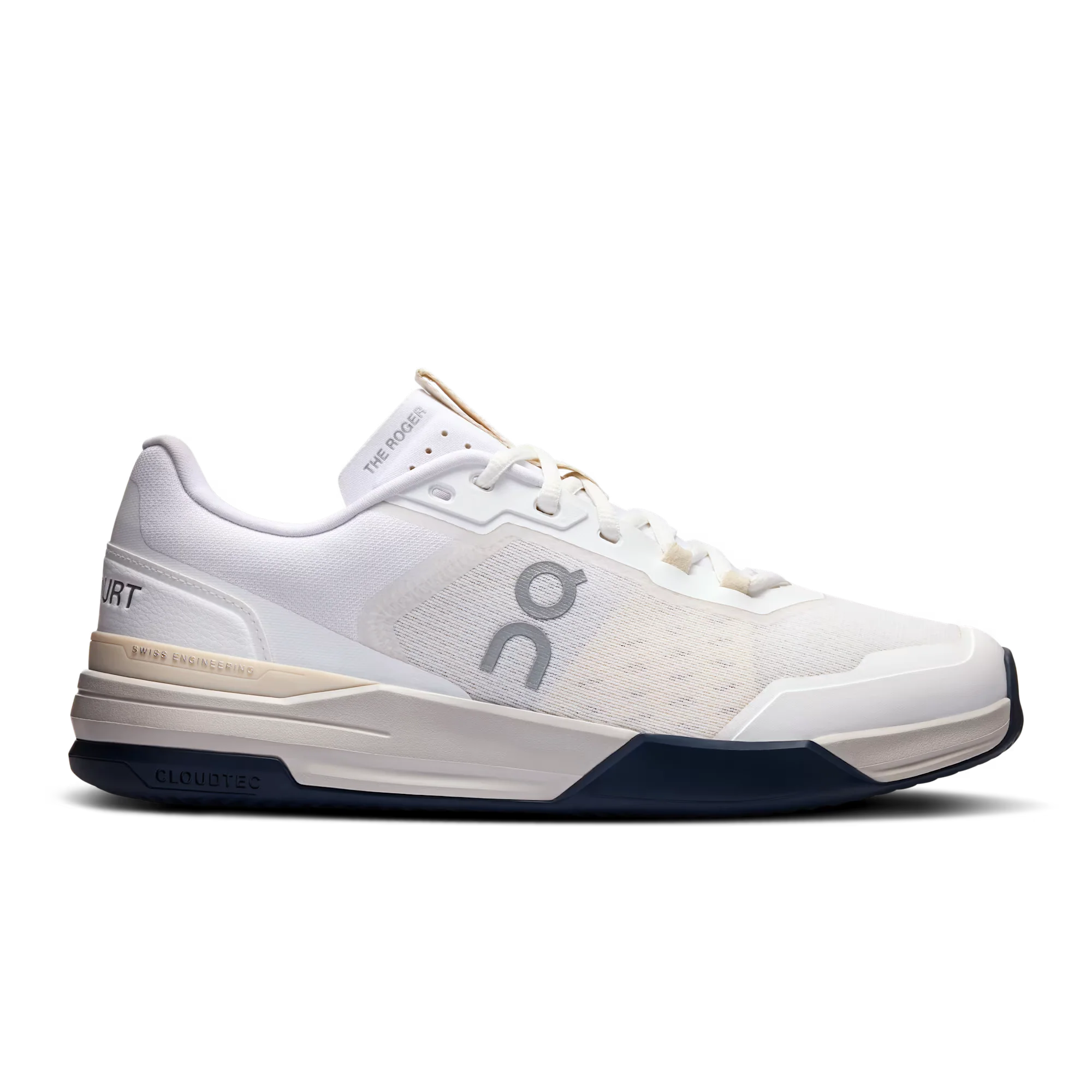 Men's On The Roger Advantage Pro Clay, White/Cream, 9.5 D Medium