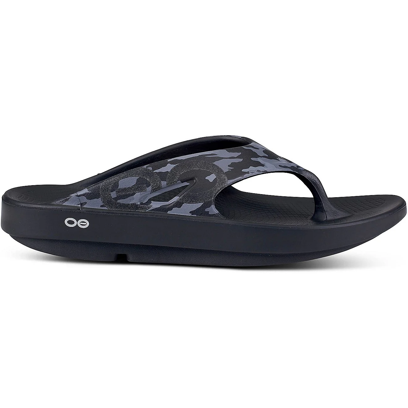 Men's OOFOS OOriginal Sport Sandal, Black Camo, 9 D Medium