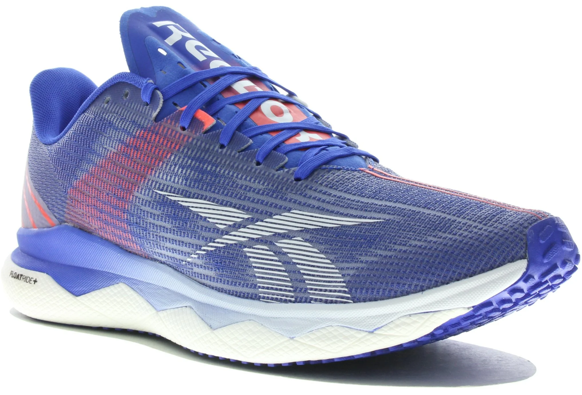 Men's Reebok Floatride Run Fast 3.0, Court Blue/Ftwr White/Orange Flare, 13 D Medium