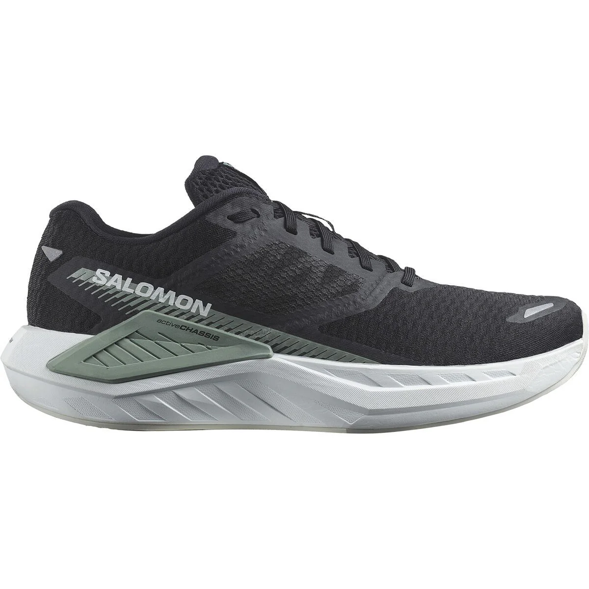 Men's Salomon DRX Defy, Black/Green Milieu/White, 10 D Medium