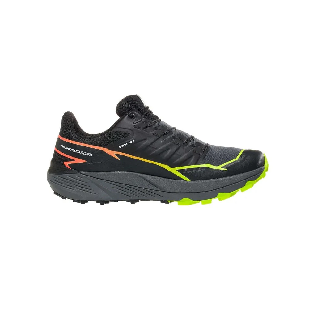 Men's Salomon Thundercross, Black/Quiet Shade/Fiery Coral, 9.5 D Medium