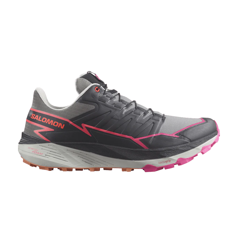 Men's Salomon Thundercross, Plum Kitten/Black/Pink Glo, 10.5 D Medium