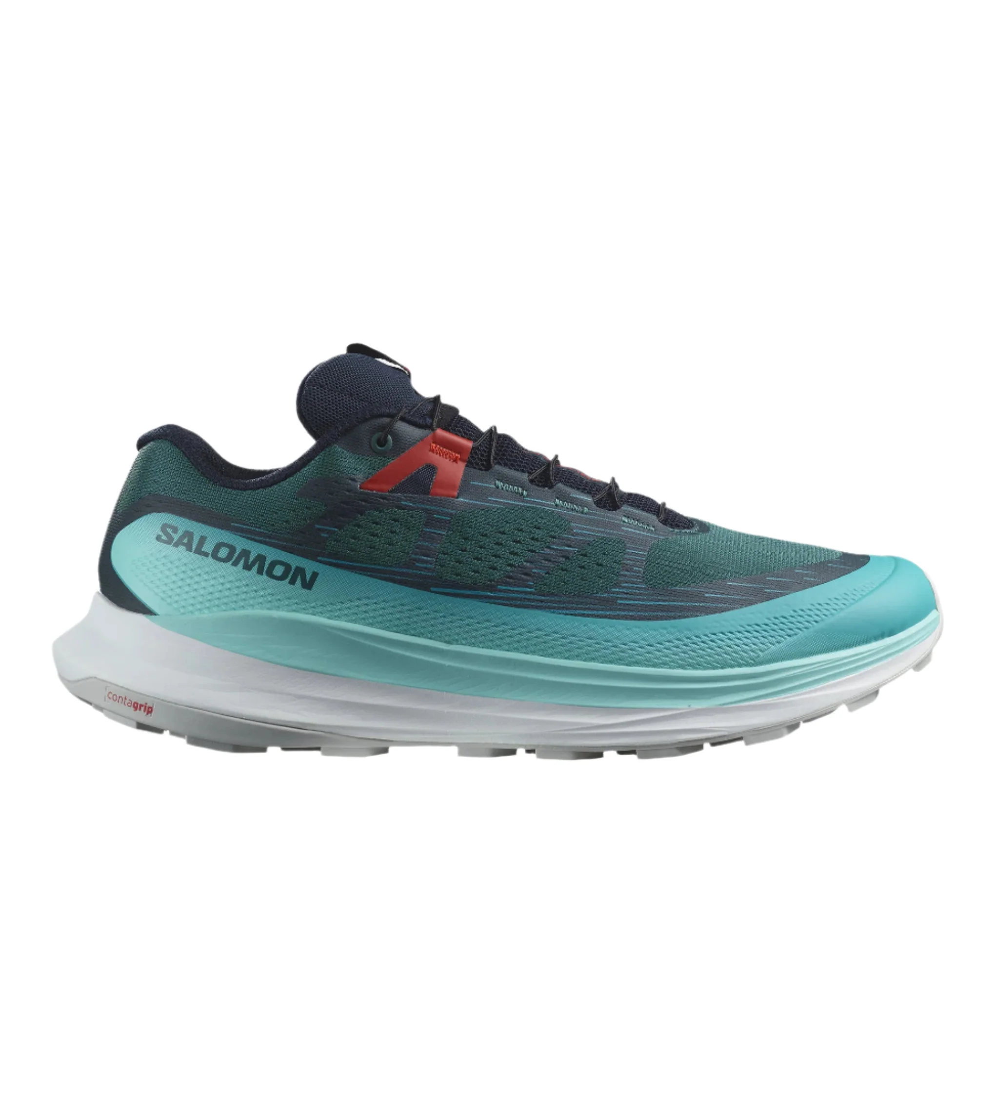 Men's Salomon Ultra Glide 2, Atlantic Deep Blue/Radiance/Fiery Red, 9.5 D Medium