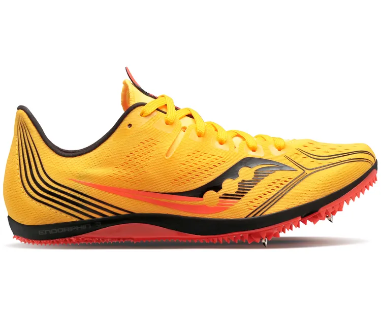 Men's Saucony Endorphin 3, Vizigold/Vizired, 12 D Medium
