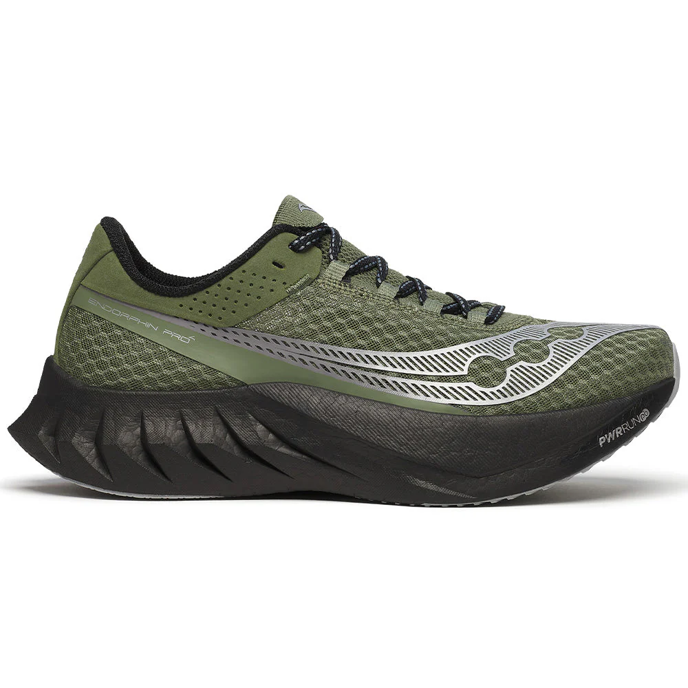 Men's Saucony Endorphin Pro 4, Olivine/Black, 9.5 D Medium