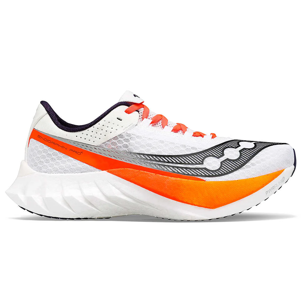 Men's Saucony Endorphin Pro 4, White/Black, 9 D Medium