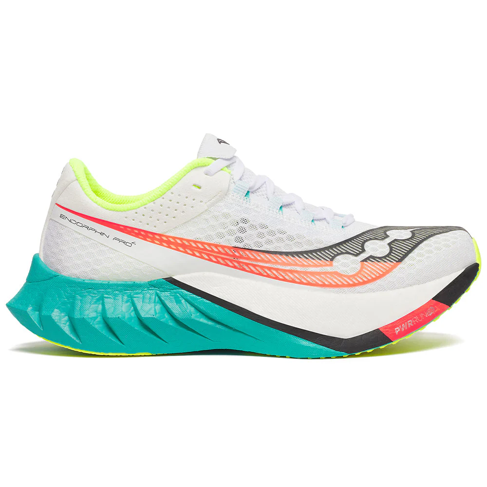 Men's Saucony Endorphin Pro 4, White/Mutant, 9 D Medium