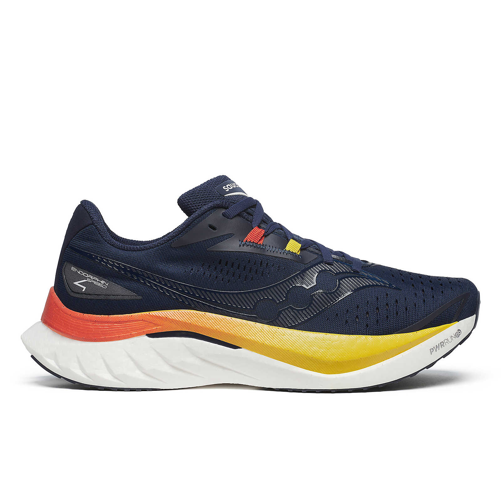 Men's Saucony Endorphin Speed 4, Navy/Pepper, 7.5 D Medium