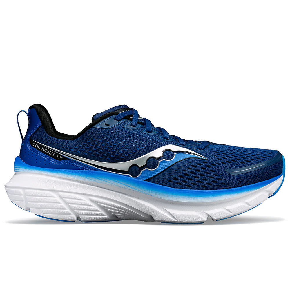 Men's Saucony Guide 17, Navy/Cobalt, 8.5 2E Wide
