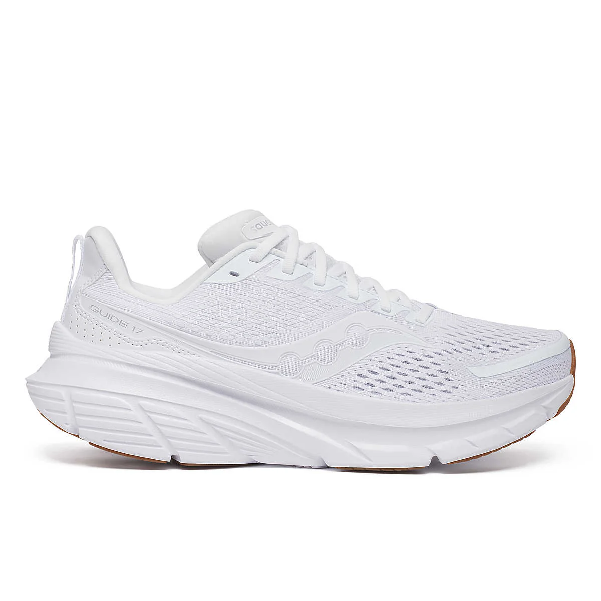 Men's Saucony Guide 17, White/Gum, 10.5 D Medium