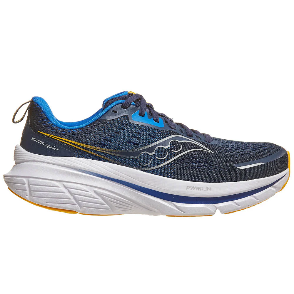 Men's Saucony Guide 18, Navy/Skydiver, 14 D Medium