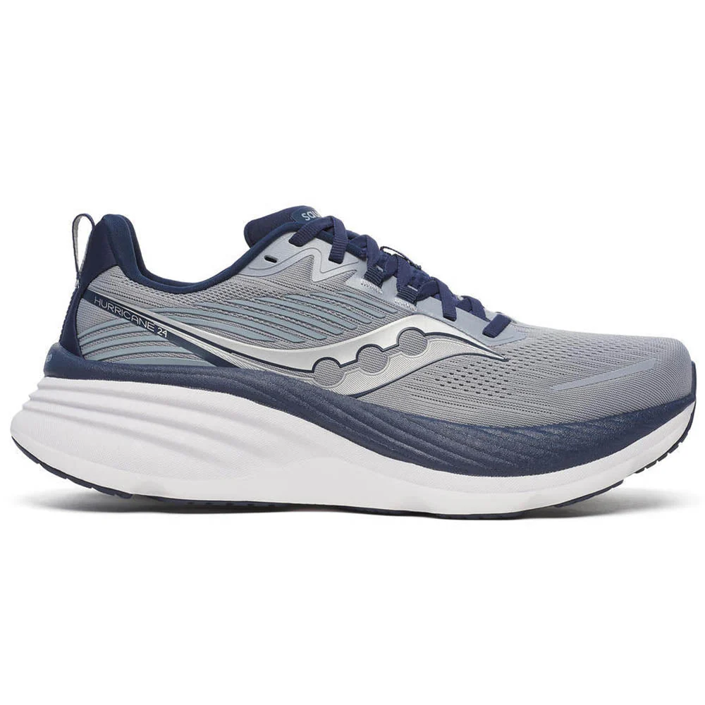 Men's Saucony Hurricane 24, Flint/Navy, 11.5 D Medium