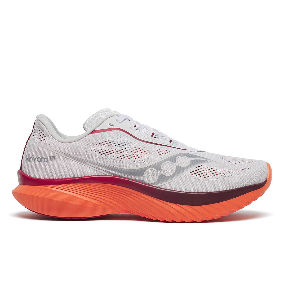 Men's Saucony Kinvara 15, White/Pepper, 10.5 D Medium
