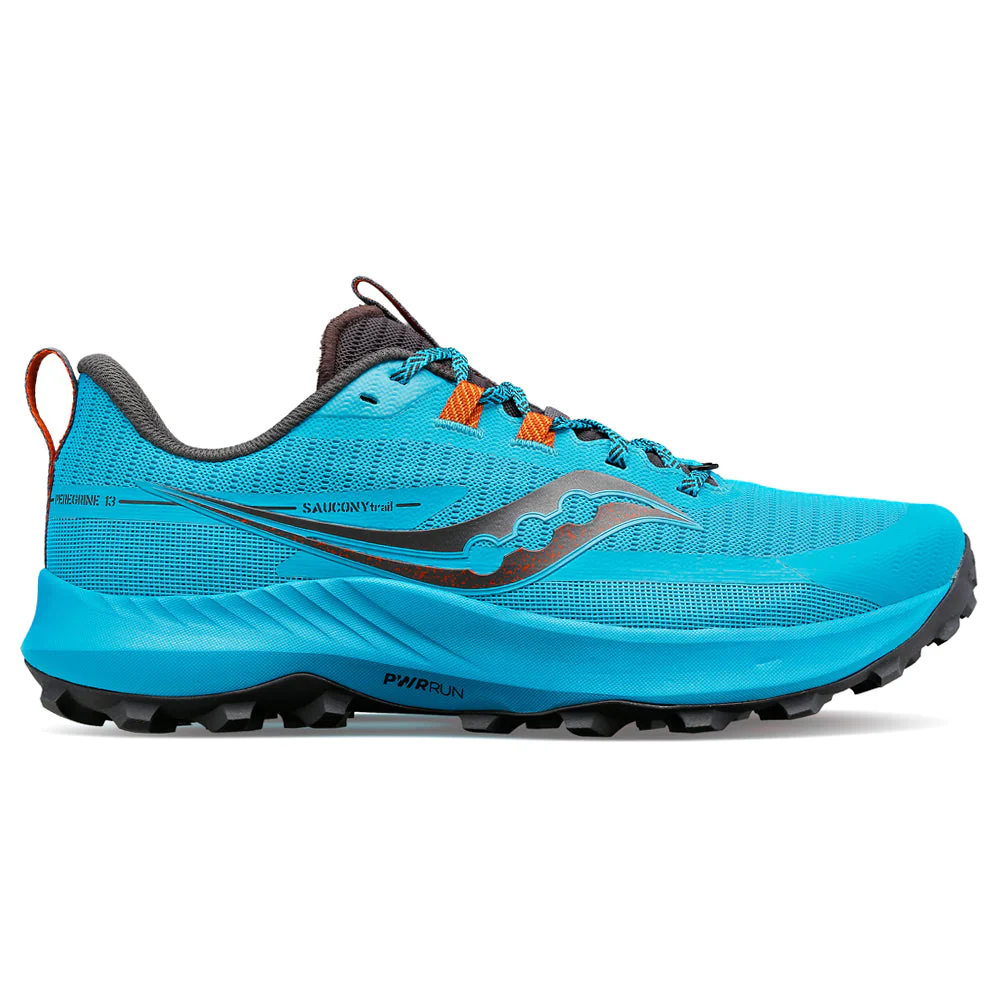 Men's Saucony Peregrine 13, Agave/Basalt, 13 D Medium