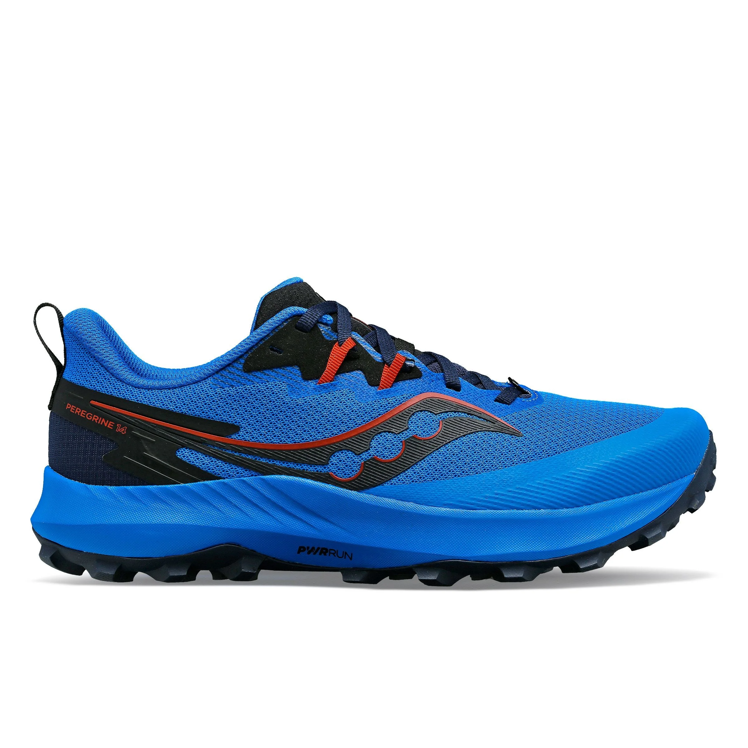 Men's Saucony Peregrine 14, Cobalt/Black, 11 D Medium