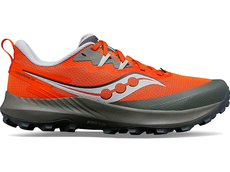 Men's Saucony Peregrine 14, Pepper/Bough, 8.5 D Medium