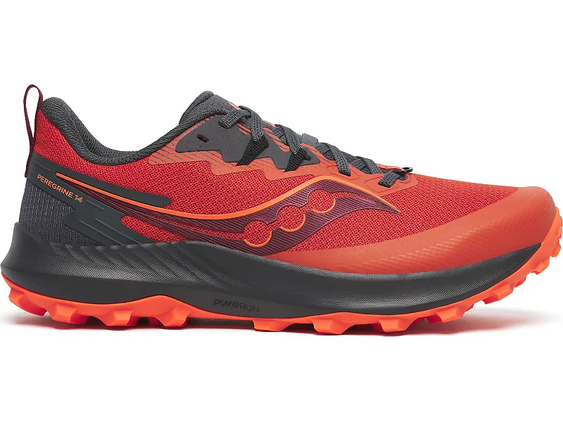 Men's Saucony Peregrine 14, Spice/Shadow, 9 D Medium