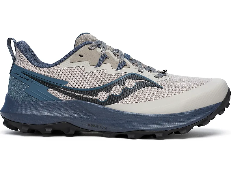 Men's Saucony Peregrine 14, Dove/Dusk, 10.5 D Medium