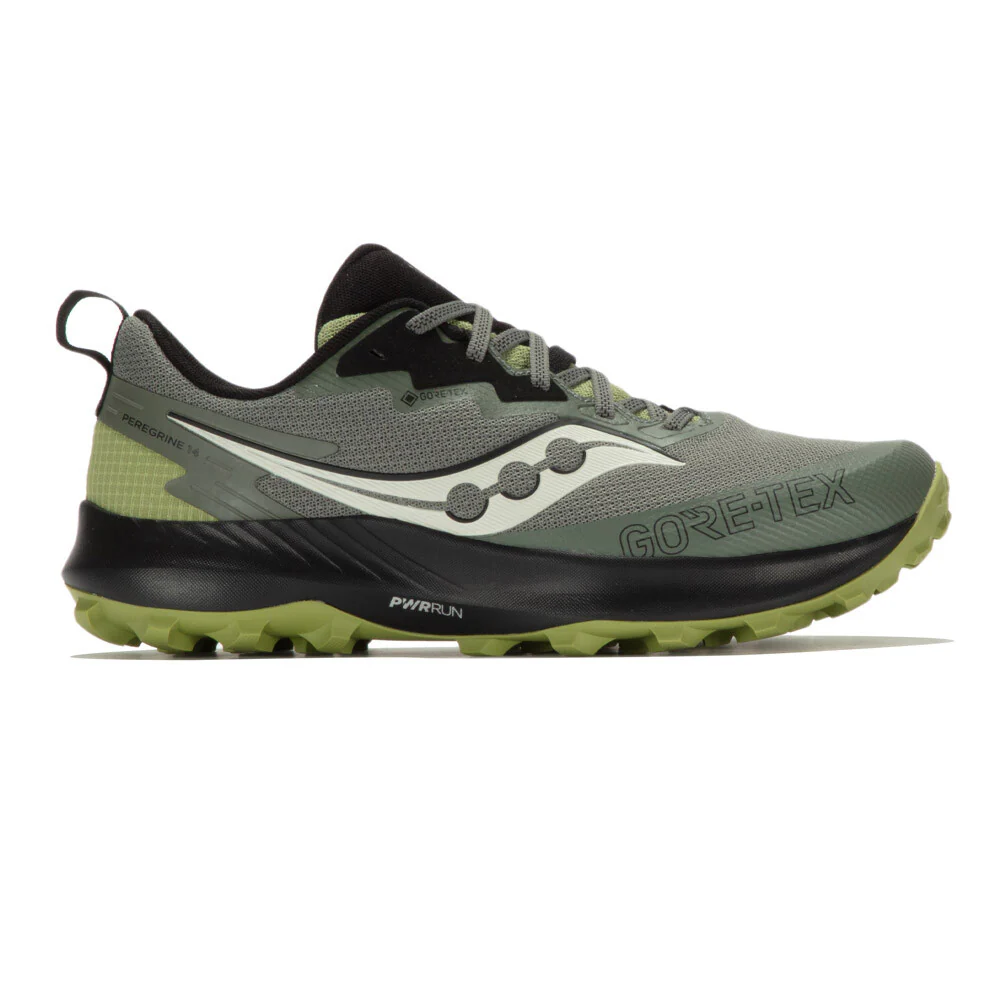 Men's Saucony Peregrine 14 GTX, Bough/Olive, 15 D Medium