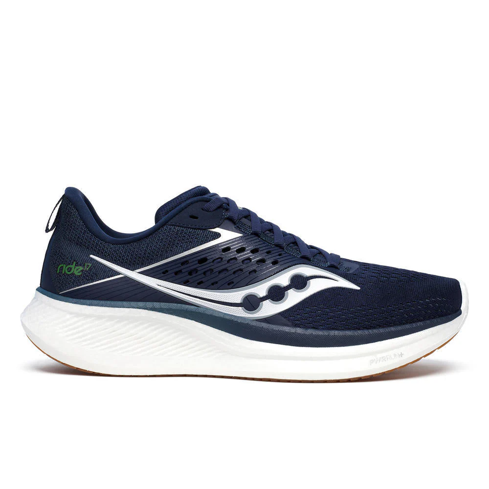 Men's Saucony Ride 17, Navy/Gum, 13 D Medium