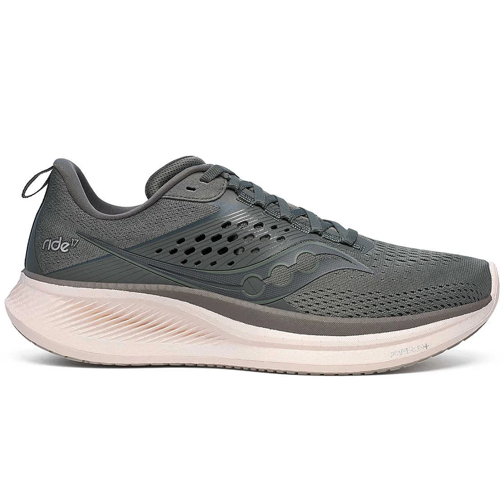 Men's Saucony Ride 17, Bough/Moon, 9.5 D Medium