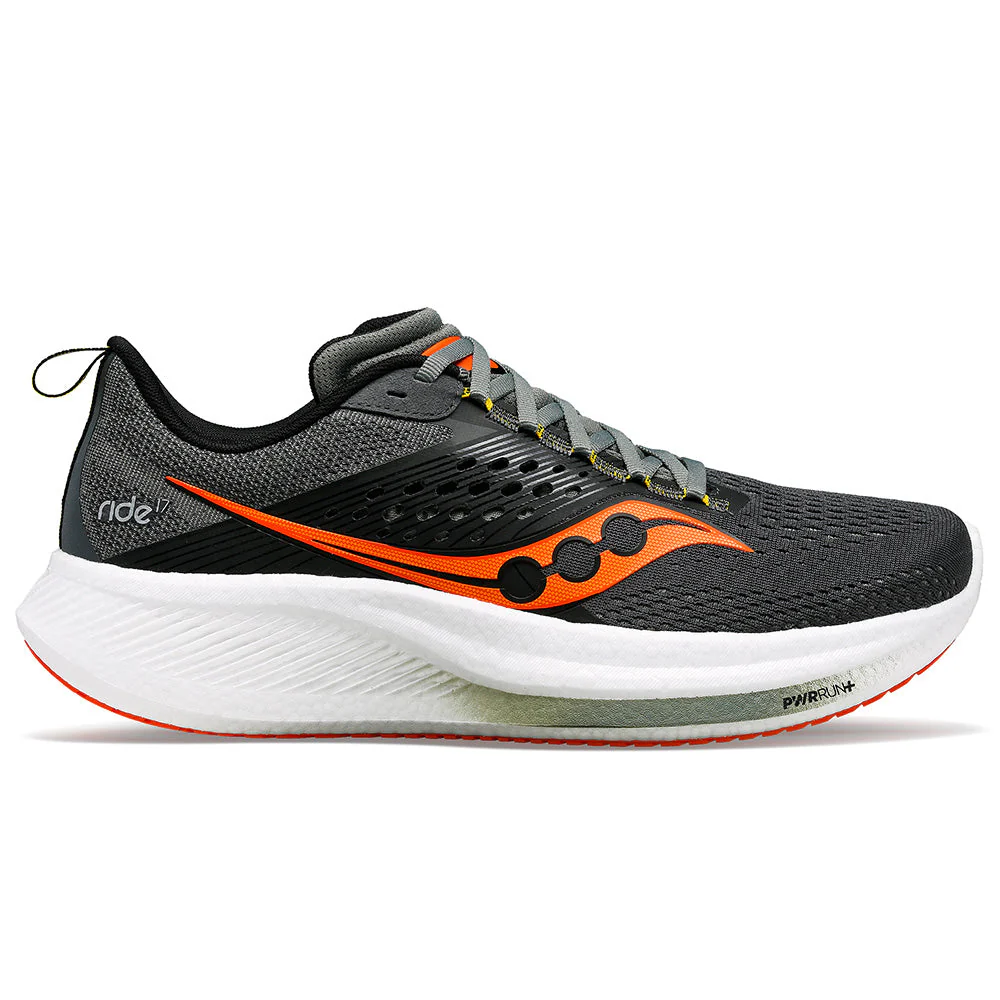 Men's Saucony Ride 17, Shadow/Pepper, 13 D Medium
