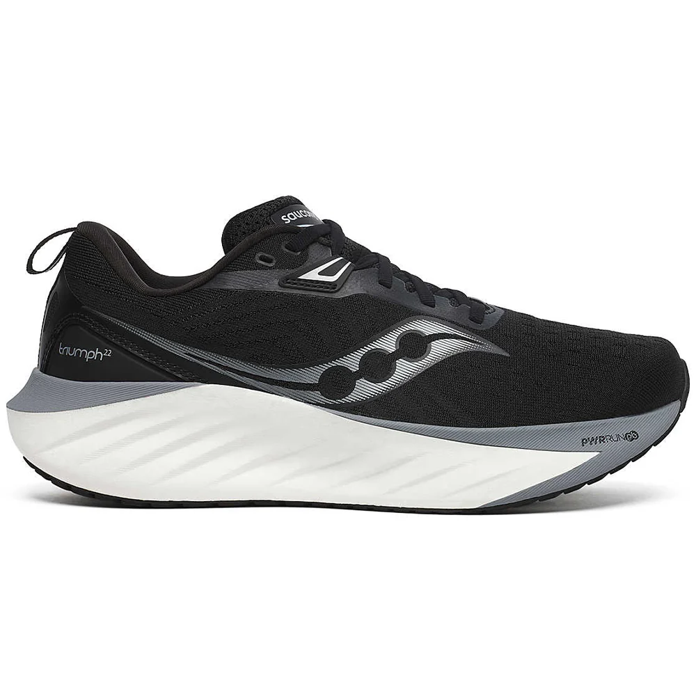 Men's Saucony Triumph 22, Black/White, 11.5 D Medium
