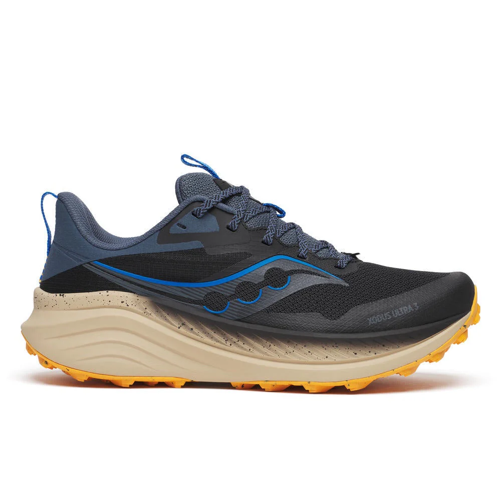 Men's Saucony Xodus Ultra 3, Black/Dusk, 14 D Medium