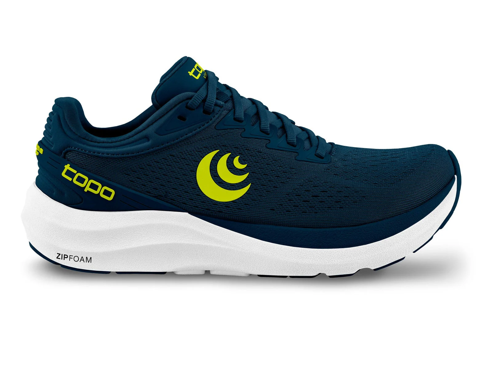 Men's Topo Athletic Phantom 3, Navy/Lime, 11 D Medium
