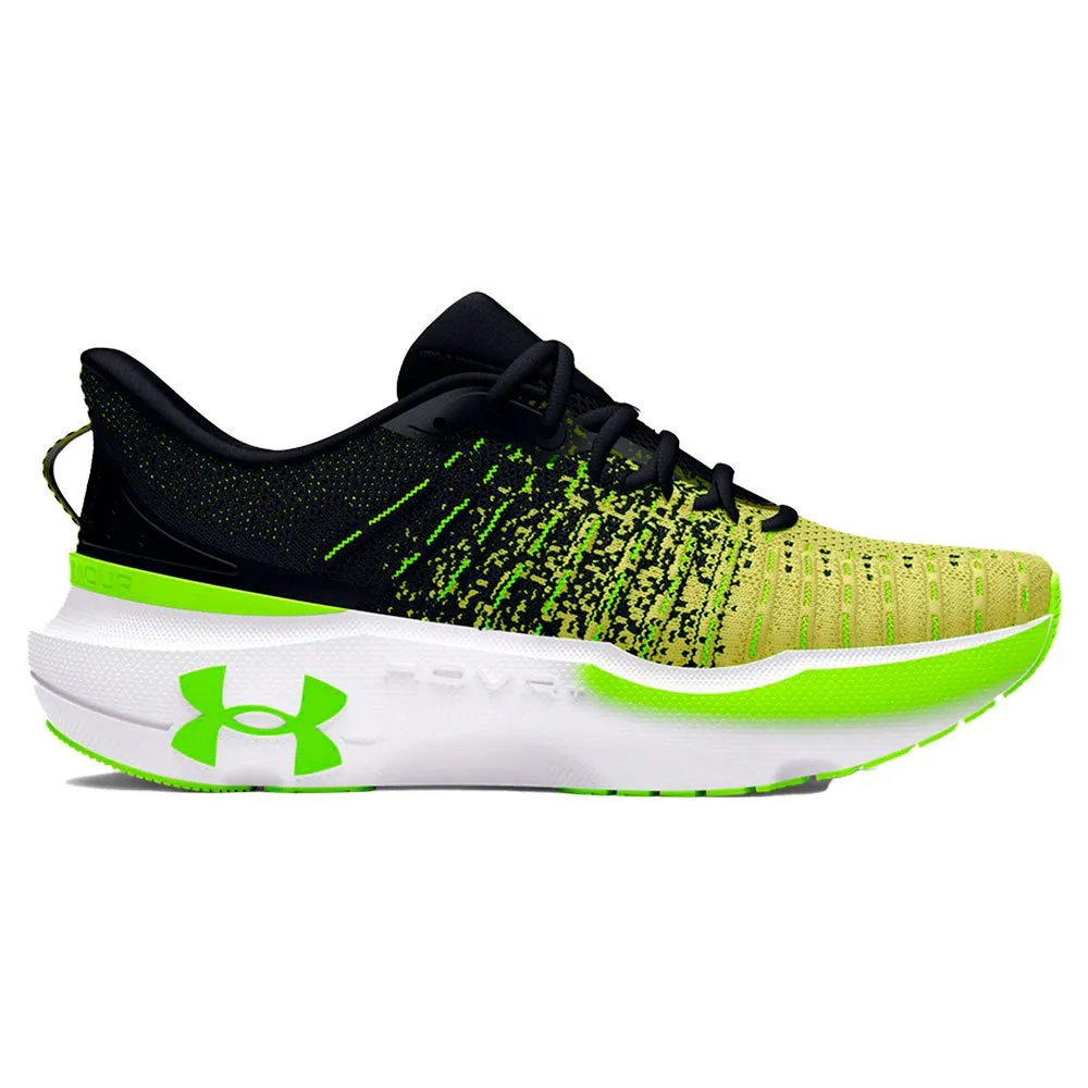 Men's Under Armour Infinite Elite, Black/Yellow, 13 D Medium