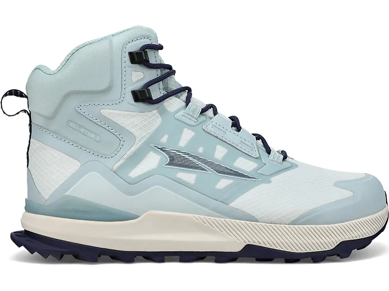 Women's Altra Lone Peak All-WTHR Mid, Light Blue, 7 B Medium