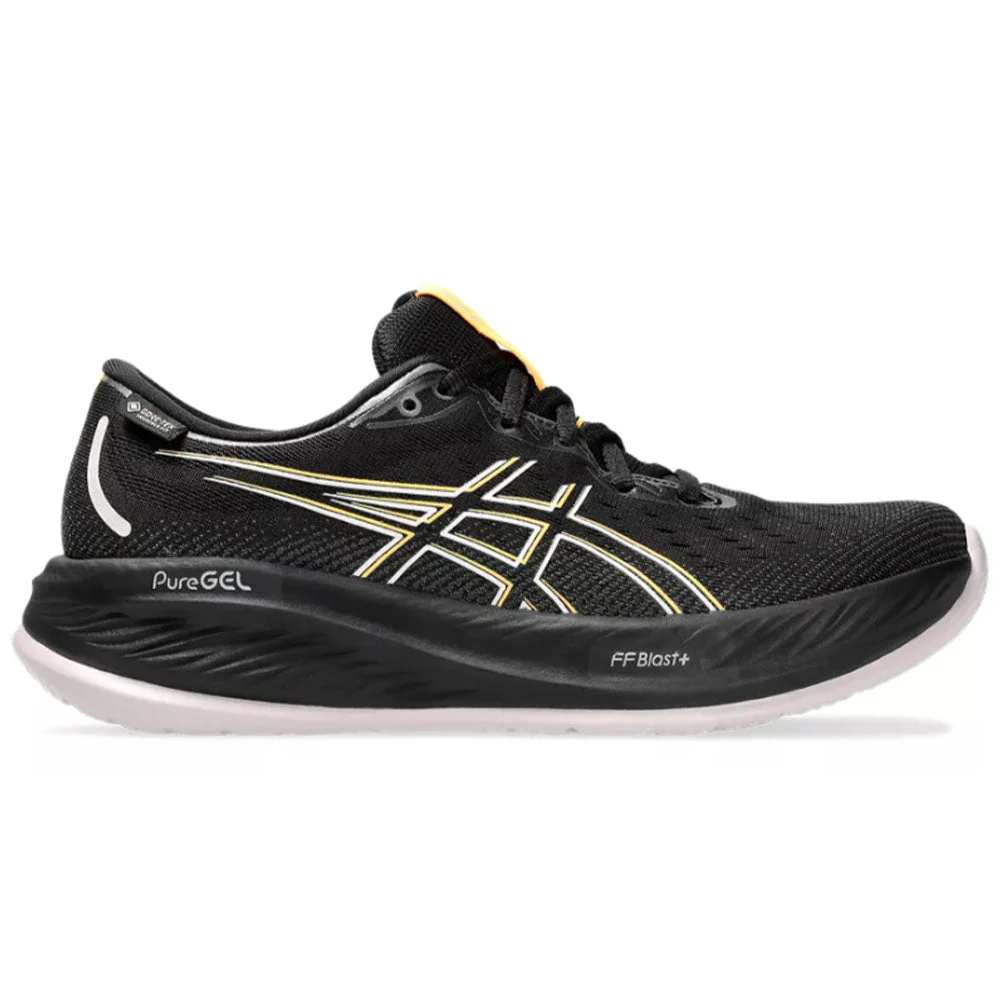 Women's Asics Gel-Cumulus 26 GTX, Black/Stadium Orange, 9 B Medium