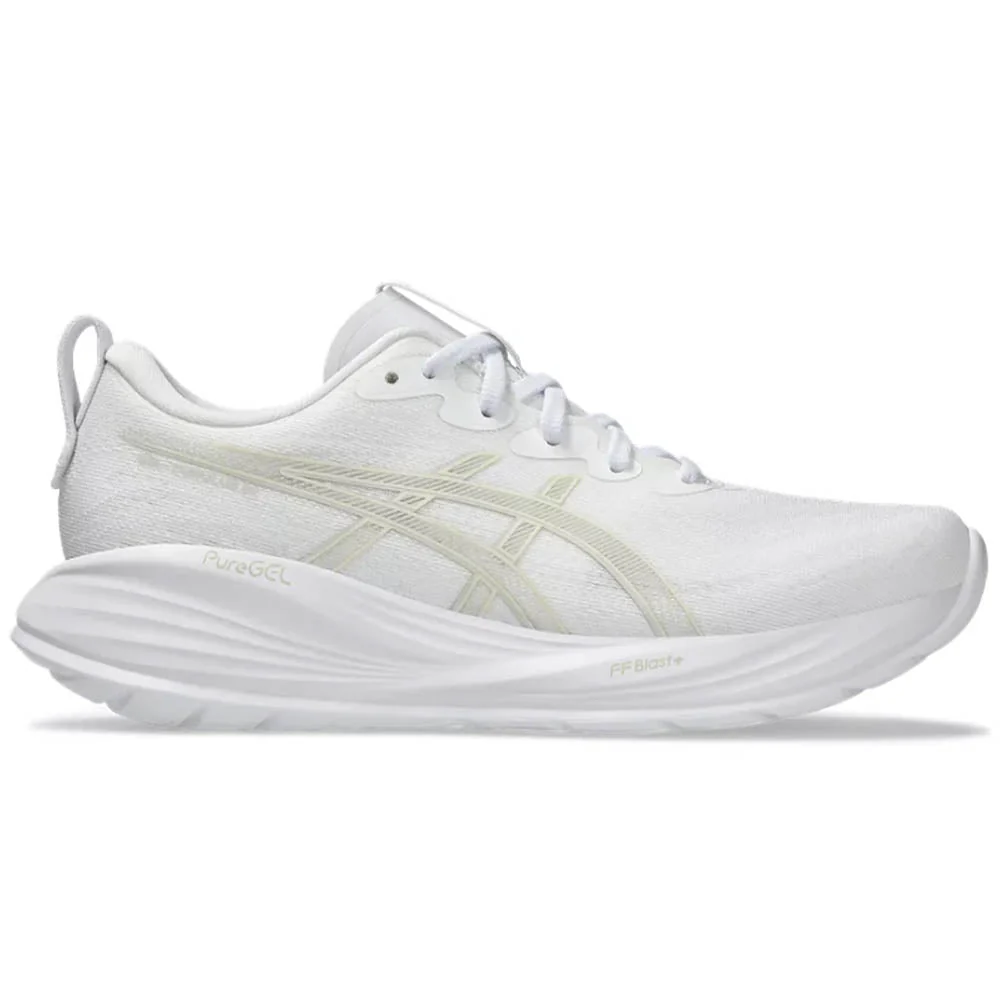 Women's Asics Gel-Cumulus 27, White/Lake Grey, 7.5 B Medium