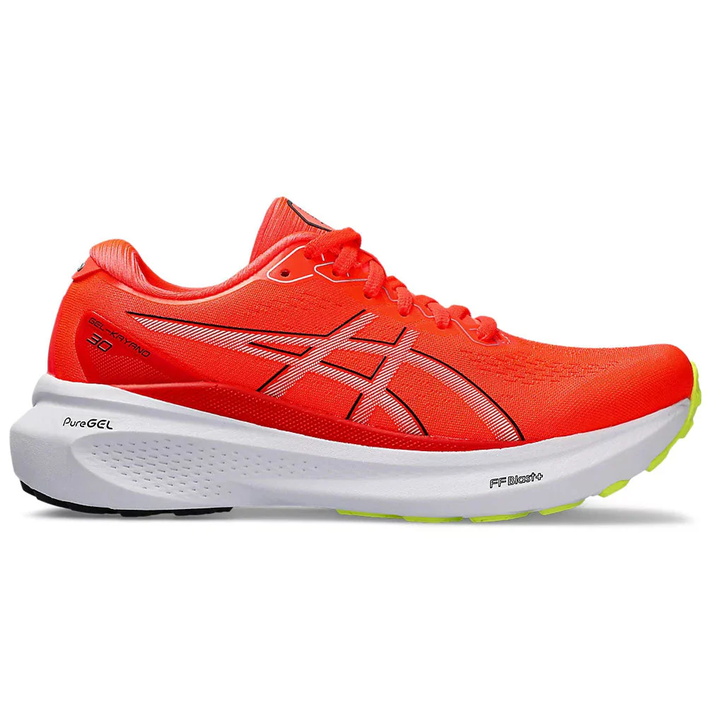 Women's Asics Gel-Kayano 30, Sunrise Red/Black, 8 B Medium