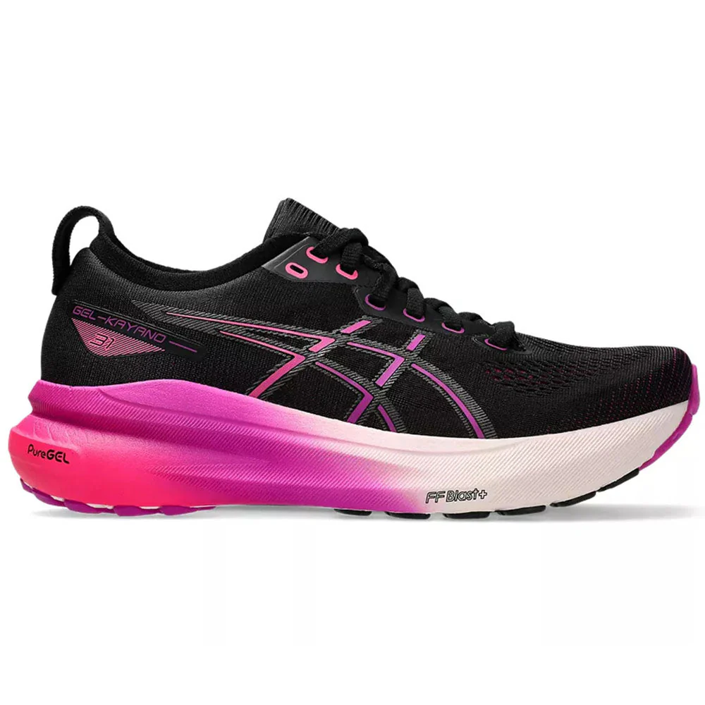 Women's Asics Gel-Kayano 31, Black/Bold Magenta, 6.5 B Medium