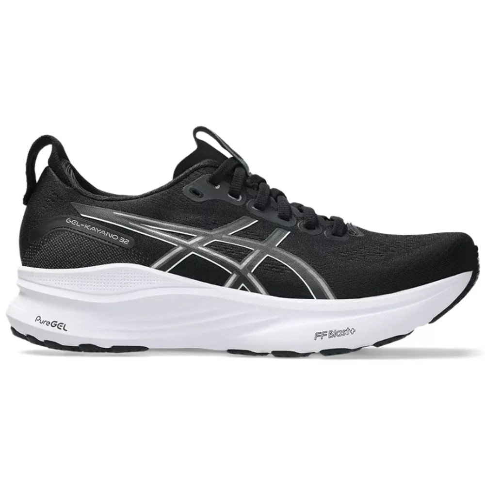 Women's Asics Gel-Kayano 32, Black/White, 11 B Medium
