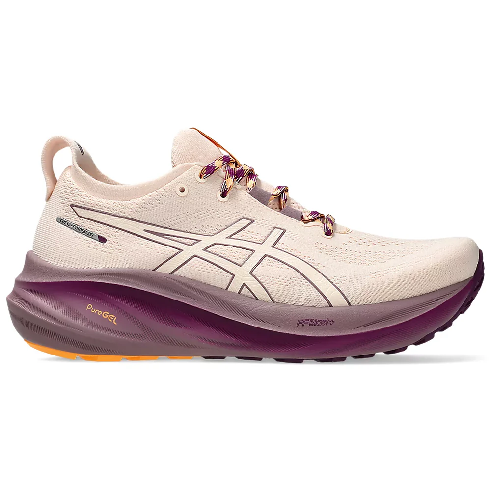 Women's Asics Gel-Nimbus 26 TR, Nature Bathing/Pearl Pink, 13 B Medium