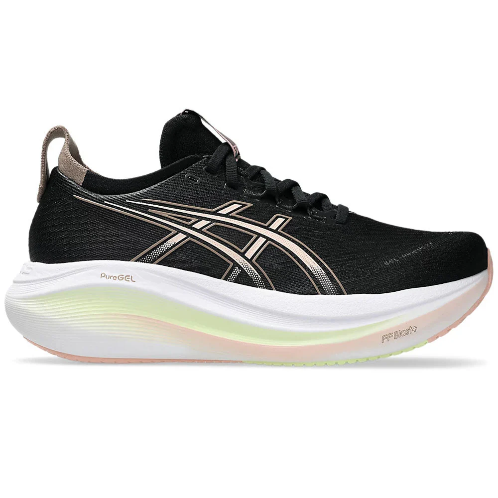 Women's Asics Gel-Nimbus 27, Black/Breeze, 8.5 B Medium