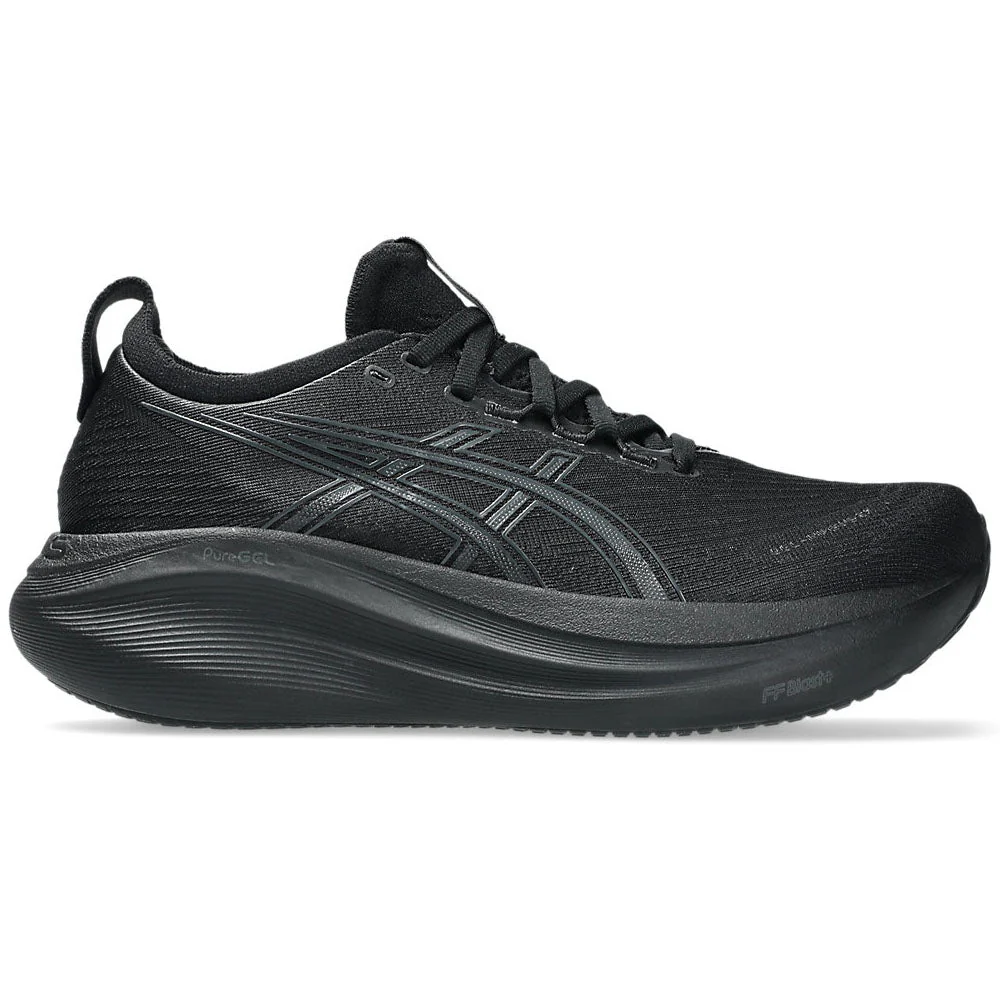 Women's Asics Gel-Nimbus 27, Black/Graphite Grey, 9 B Medium